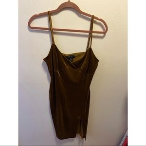 Gold Velour Dress